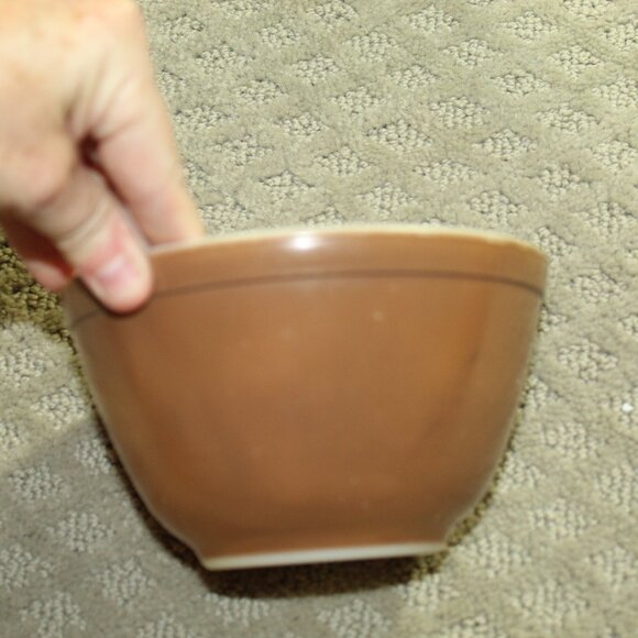 Vintage Pyrex Set Of 4 Mixing Bowls 401 - 404 Citrus Orange Yellow Green Brown - Picture 11 of 12